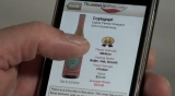 Demonstration of the Thumbs Up WineFinder App in action.